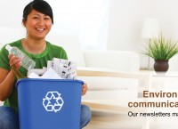 Woman with bin
