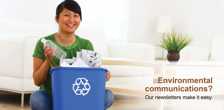 Woman with bin